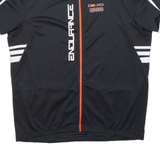 Cycling Mens Jersey Black 1/2 Zip 2XL