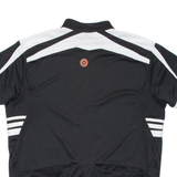 Cycling Mens Jersey Black 1/2 Zip 2XL