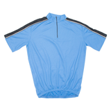 Cycling Mens Jersey Blue 1/2 Zip L