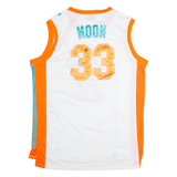 OGJ Flint Tropics #33 Moon Semi-Pro Film Mens Jersey White Sleeveless 2XL