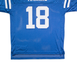 REEBOK Indianapolis Colts Home #18 Manning Mens Jersey Blue USA Nylon 2XL