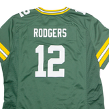 NIKE Green Bay Packers Home #12 Rodgers Womens Jersey Green USA V-Neck XL