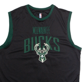 NBA Milwaukee Bucks #34 Antetokounmpo Mens Jersey Black Sleeveless USA XL