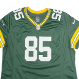 NIKE Green Bay Packers Home #85 Tonyan Womens Jersey Green USA V-Neck 2XL