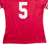 NIKE Ohio State Buckeyes Home #5 Womens Jersey Red USA V-Neck L