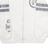 DIESEL Sheer Panel Girls Bomber Jacket White Floral 10Y