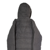 MORGAN Womens Puffer Coat Grey Wool Hooded S