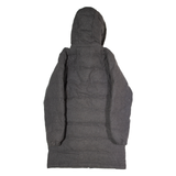 MORGAN Womens Puffer Coat Grey Wool Hooded S