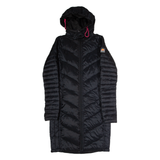 ELLESSE Womens Puffer Coat Black Hooded UK 8