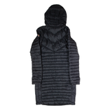 ELLESSE Womens Puffer Coat Black Hooded UK 8