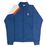 REEBOK Mens Track Jacket Blue Colourblock S