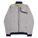 KAPPA Mens Track Jacket Grey Jersey L