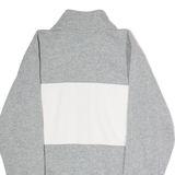 NIKE Mens Track Jacket Grey Jersey Colourblock S