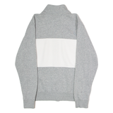 NIKE Mens Track Jacket Grey Jersey Colourblock S