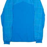 ADIDAS Mens Rain Jacket Blue Check M