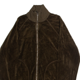 JUICY COUTURE Womens Track Jacket Green Velvet M