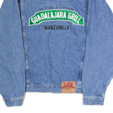 CARLOS N CHARLIES Guadalajara Grill Mens Denim Jacket Blue USA L
