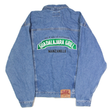 CARLOS N CHARLIES Guadalajara Grill Mens Denim Jacket Blue USA L