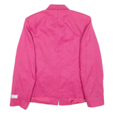 SAG HARBOUR Womens Jacket Pink Wool UK 12
