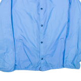 WEATHER BREAKER Mens Coach Jacket Blue Nylon 90s L