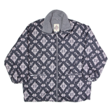 SPEEDWAY Womens Coat Black Crazy Pattern S