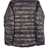 THE NORTH FACE Womens Puffer Coat Black Nylon Hooded Polka Dot M