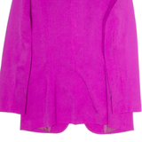 MARGHI Womens Overcoat Jacket Purple Wool M