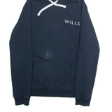 JACK WILLS Womens Blue Hoodie S