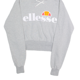 ELLESSE Cropped Womens Grey Hoodie S