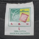 COTTON WISE Green Bay Packers 1997 Super Bowl Mens T-Shirt Black 90s USA L