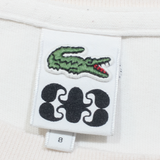 LACOSTE Womens T-Shirt White 2XL