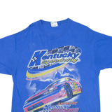 HANES Kentucky Speedway Mens T-Shirt Blue USA L