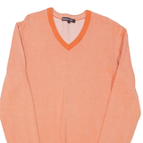 MICHAEL KORS Mens Jumper Orange Tight Knit M