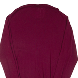 REISS Mens Jumper Maroon Tight Knit Wool 2XL