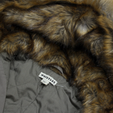 WHISTLES Womens Parka Coat Green Hooded S