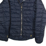 JOULES Womens Puffer Coat Blue S