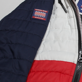 SUPERDRY Mens Puffer Coat Red USA Hooded XS