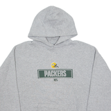 NFL Green Bay Packers Mens Grey Hoodie L
