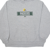 NFL Green Bay Packers Mens Grey Hoodie L