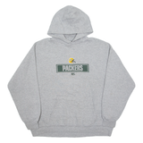 NFL Green Bay Packers Mens Grey Hoodie L