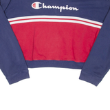 CHAMPION Cropped Womens Sweatshirt Blue M
