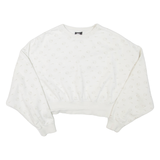 NIKE Loose Fit Cropped Womens Sweatshirt White S