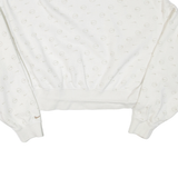 NIKE Loose Fit Cropped Womens Sweatshirt White S