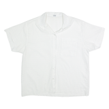 Womens Blouse White V-Neck L
