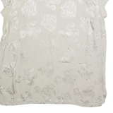 Womens Printed Top Grey Sleeveless Floral L