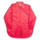 Womens Shirt Red Collared Long Sleeve XL