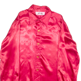 HARRY KIRG Womens Shirt Red Collared Long Sleeve L