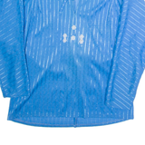 BARRY ARTIST Womens Printed Blouse Blue Long Sleeve Striped L