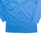 BARRY ARTIST Womens Printed Blouse Blue Long Sleeve Striped L