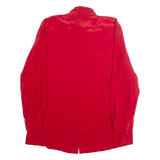 VALENTINE Womens Shirt Red Collared Long Sleeve XL